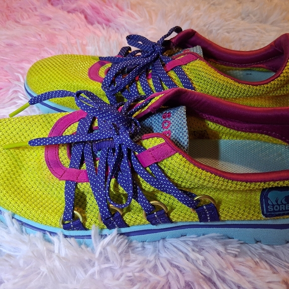 Sorel ' Yellow and Pink Sneakers - Picture 8 of 10